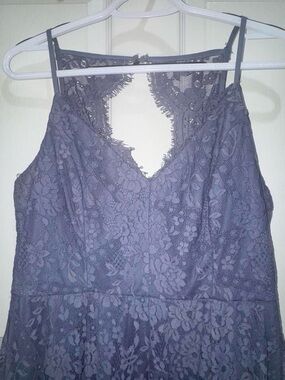 Trixxi Lavender Lace Mini Dress
